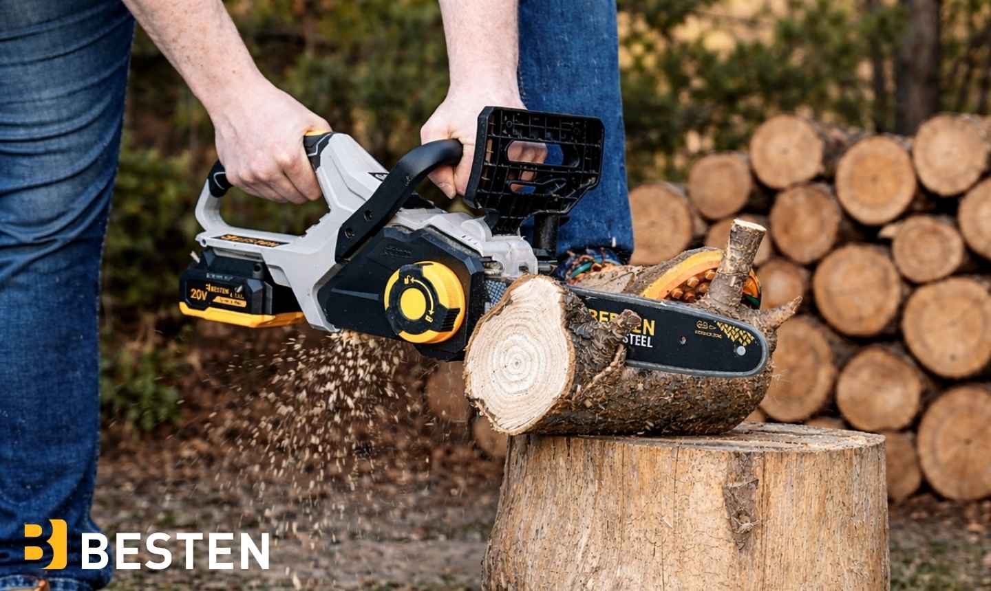 Piła akumulatorowa 12 cali BESTEN BE0002893 - bezprzewodowa moc w ogrodzie